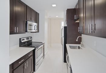 Galley style kitchen